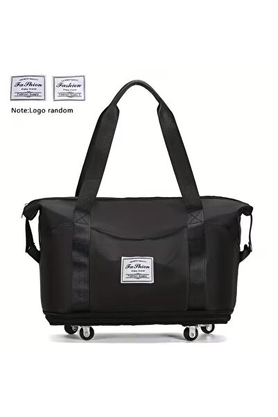 Zenorius Επεκτεινόμενη τσάντα ταξιδιού με ρόδες, αδιάβροχη, πτυσσόμενη, με θή...