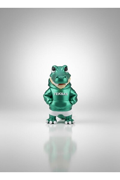 TUĞXDESİGN Bursaspor Timsah Figür – Teksas Taraftar Temalı Dekoratif Koleksiy...