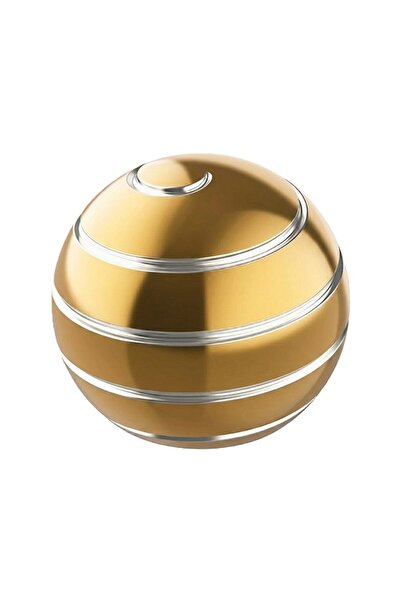 OEM Sfera Fidget Spinner Metalic, Diametru 40 mm, Auriat, Cadou Adulti si des...