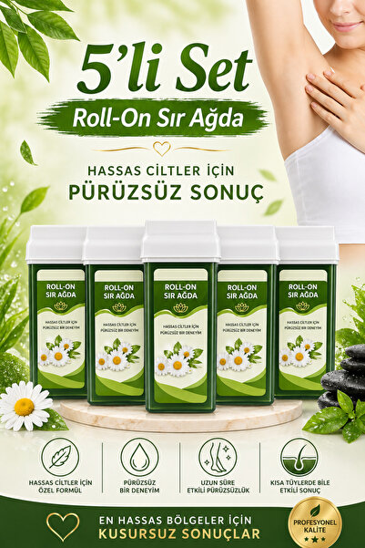 Roll-On Sir Ağda 5’li Set | Kısa Tüylerde Bile Etkili