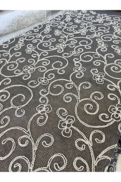 METERİAL Ύφασμα από δίχτυ με μοτίβο εξωτικών λουλουδιών - Υψηλής ποιότητας υφή