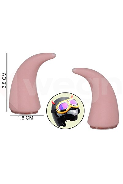 WEGNA COSMOTEX HORN (181235) PRIČVRŠTEN NA UPRAVLJAČ I KACIGU, ROZE