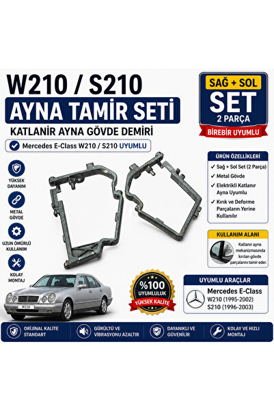 Menhec Otomotiv Mercedes E-Class W210 S210 Katlanır Ayna Gövde Demiri Tamir S...