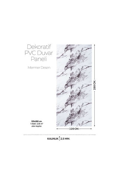 Brano 120 Cm x 280 Cm Duvar Paneli,salon,duvar,tv Ünitesi-Açık Kahverengi Mer...