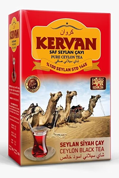 Kervan Saf Seylan Çayı Kırmızı Kutu 400 gr | 1445 | %100 Pure Ceylon Black Tea | Vakumlu Paket