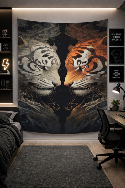 THEMODERNHANE Ύφασμα με μοντέρνο σχέδιο για τοίχο Αισθητική διακόσμηση κρεβατ...