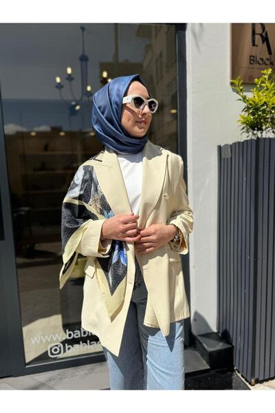 QOOQ STORE 26SS606 Nilla Kadın Ceket Ekru