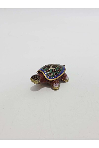 Hasyılmaz Antika Cloisonne Minyatür Kaplumbağa 6,4x4,3cm 159