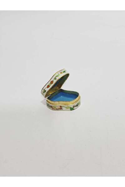Hasyılmaz Antika Cloisonne Minyatür Kutu 3,5x3,1cm 106