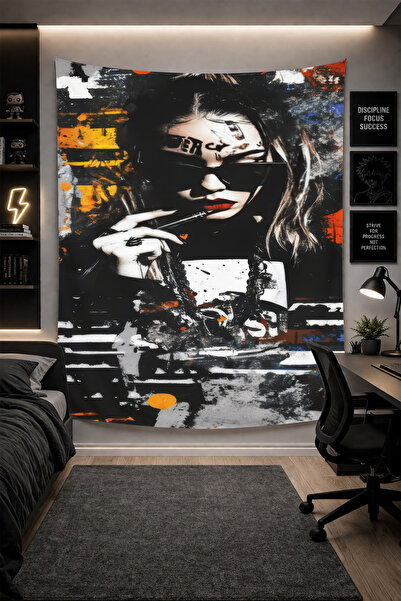 THEMODERNHANE Ύφασμα με μοντέρνο σχέδιο για τοίχο Αισθητική διακόσμηση κρεβατ...