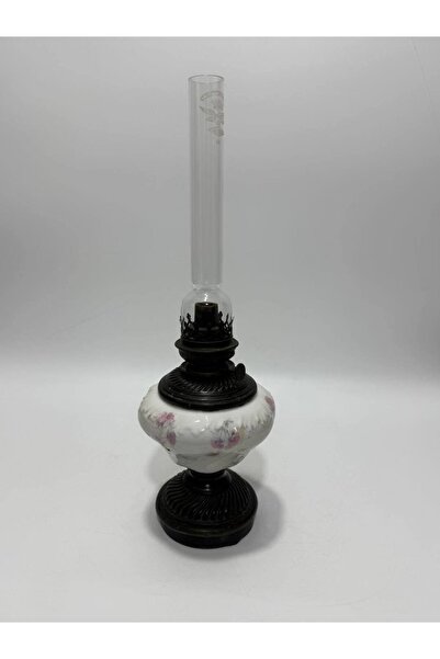 Hasyılmaz Antika Porselen Gaz Lambası 48cm