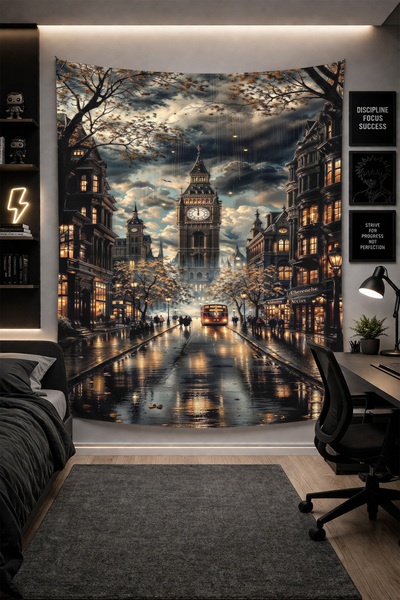 THEMODERNHANE Ύφασμα με μοντέρνο σχέδιο για τοίχο Αισθητική διακόσμηση κρεβατ...