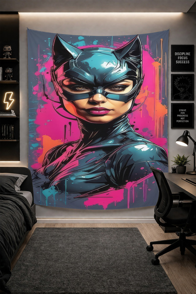 THEMODERNHANE Ύφασμα με μοντέρνο σχέδιο για τοίχο Αισθητική διακόσμηση κρεβατ...