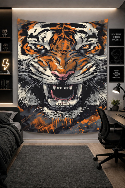 THEMODERNHANE Ύφασμα με μοντέρνο σχέδιο για τοίχο Αισθητική διακόσμηση κρεβατ...