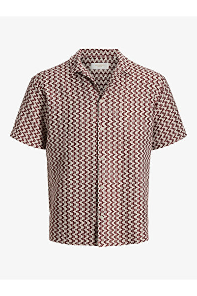 Jack & Jones Men Crochet Spread Collar Shirt
