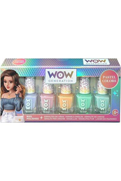 WOW Generation Set 5 lacuri de unghii in culori pastelate, Wow Generation, 6 ml