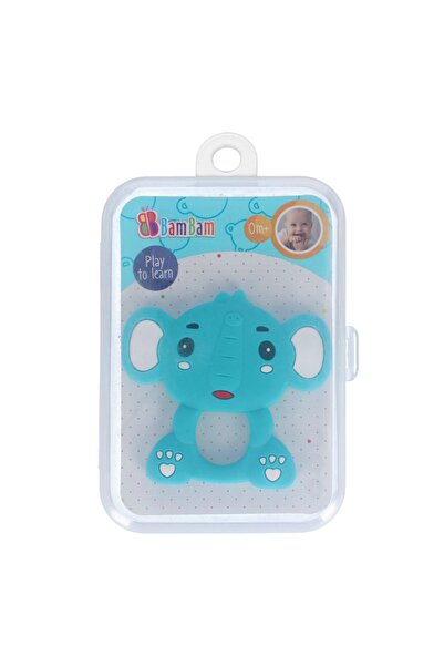 Bambam Jucarie pentru dentitie, BamBam, Elefant, Albastru