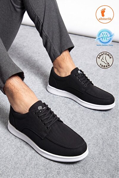 AlbiShoes Men's Lightweight Comfortable Soft Sole Linen Daily Casual Men's Sh...