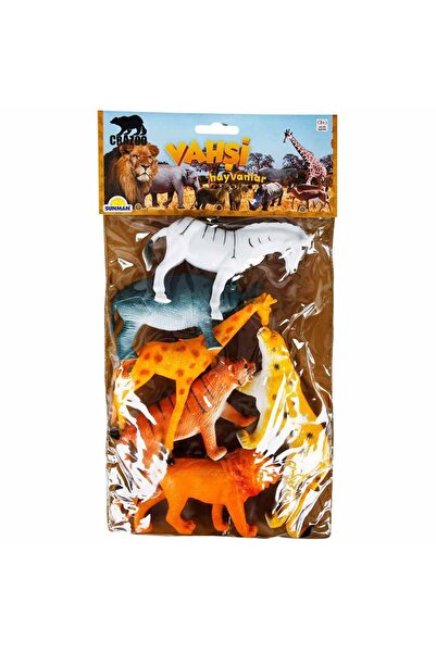 Crazoo Set figurine animale salbatice in punga mare, Crazoo, 6 buc