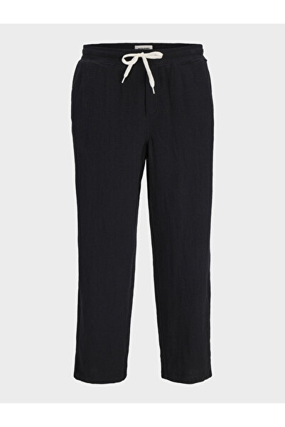 Jack & Jones Men Black Solid Jogger Pants