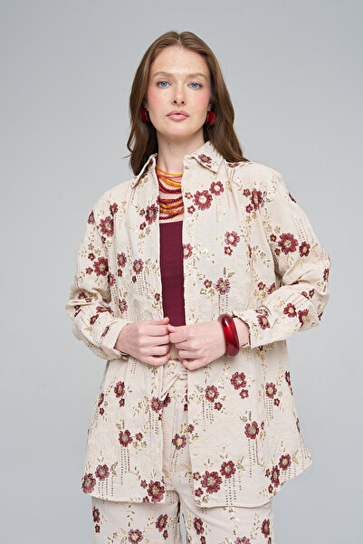 Orfeo Negro Women's Ethnic Floral Embroidered and Sequin Embellished Oversize...