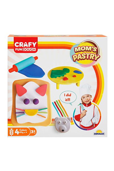 CRAFY Set de modelare din plastilina, pentru patiserie, Crafy, 6 piese, 200g