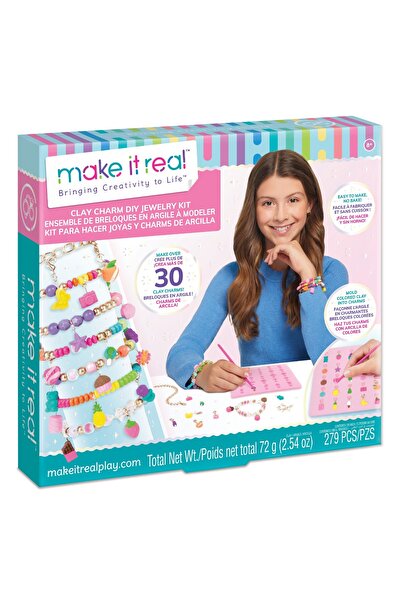 Make It Real Set pentru creat bijuterii, Make It Real, 30 Clay Charm