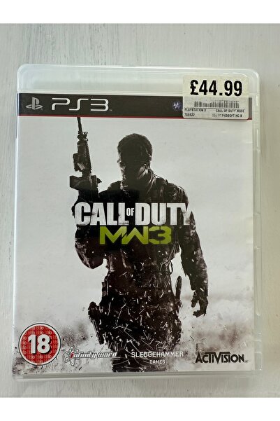 ACTIVISION Ps3 CALL OF DUTY MODERN WARFARE 3 orjinal oyun kitapçık var 10/10 ...