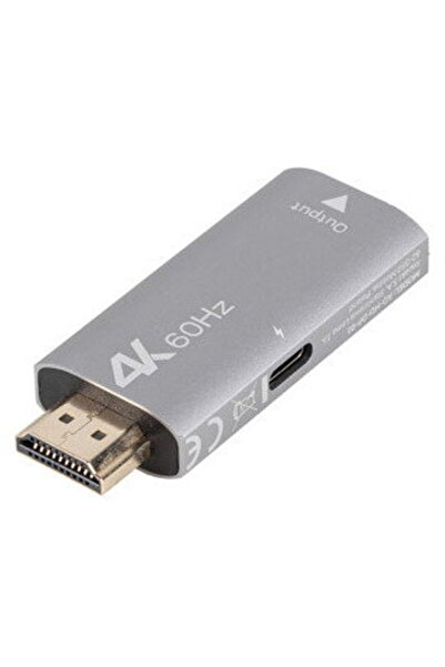 Lanberg Adaptor 1x HDMI Mascul - 1x DisplayPort Femelă, Argintiu