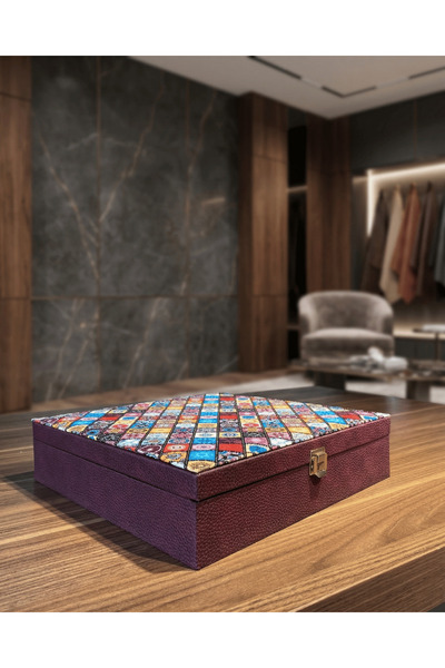 Decart Dizayn Luxury Watch and Jewelry Organizer Box |   Velvet Interior Covering |   Multi-Compartment Premium Storage