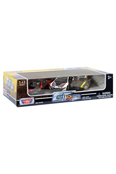 Motor Max Set 3 masinute metalice, Motormax, GT Racing, 1:43