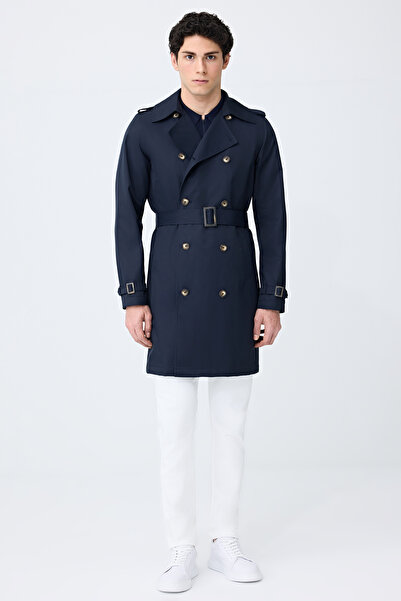 Tween Slim Fit Lacivert Pardösü/Trenckot