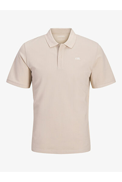 REBEL By Styli Men Cream Cotton Regular Polo