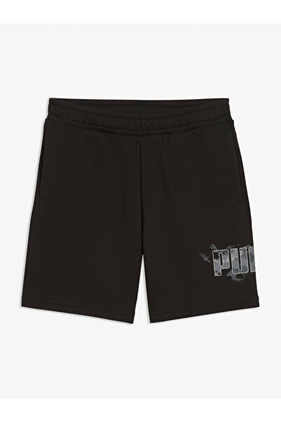 Puma Black Essential Camo Shorts