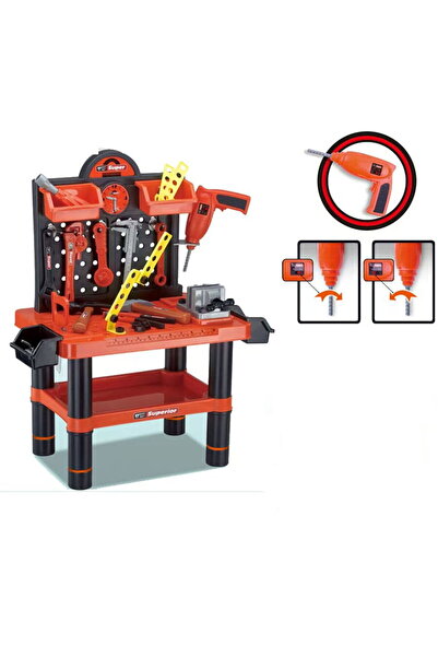 Rovo Jucarie Banc de lucru 57008, masina de gaurit electrica, unelte si acces...