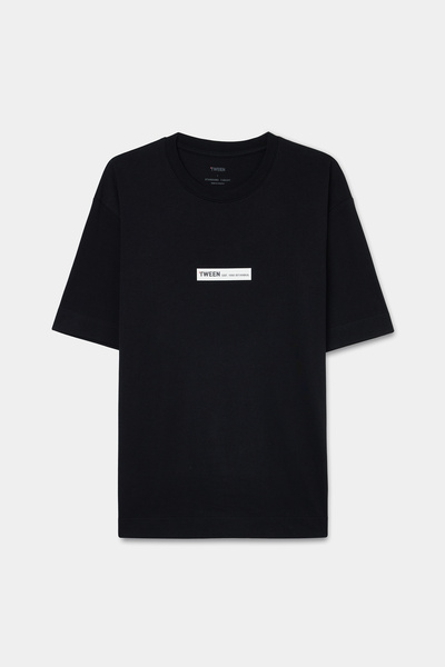 Tween Relaxed Fit Siyah T-Shirt