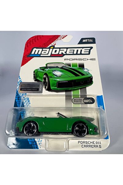 Majorette Premium Porche 911 Carrera S 1/64 Model Araba - Yeşil