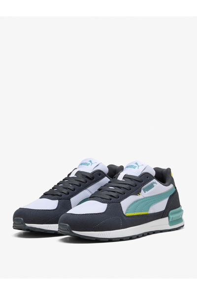 Puma Graviton Jr White-Baltic Sea Blue-Sneakers