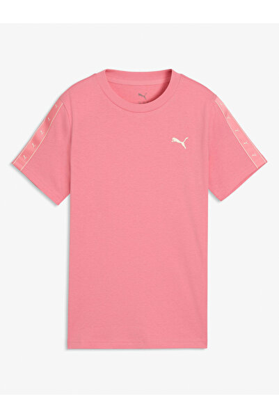 Puma Pink Essential Tape Logo T-Shirt