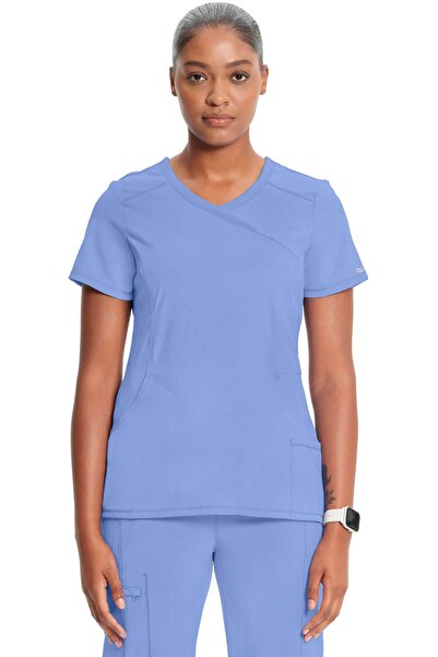 Cherokee UNIFORMS Ιατρική Μπλούζα Τύπου Infinity με Εφέ Κρουαζέ, Μπλε, Μέγεθος S