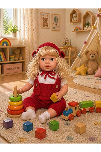 ŞAŞKIN HOUSE SEVİMLİ KONUŞAN SESLİ BEBEK 65 CM ET BEBEK & HEDİYELİK EĞİTİCİ E...