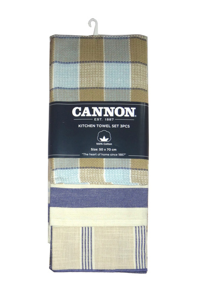 Cannon 3-Piece Kitchen Towel Set 50X70Cm Mix Colors