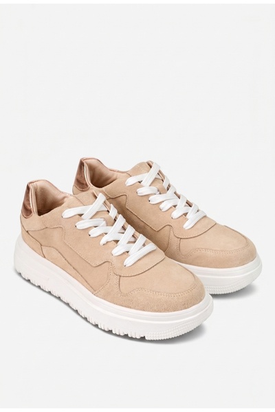 Dasha Women's beige suede Leather
