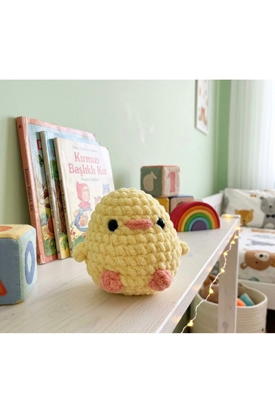 stoks toys Yumoş El Örgüsü Kadife Civciv