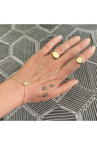 AlfaCollection Large Zircon Stone Vip Plated Şahmeran