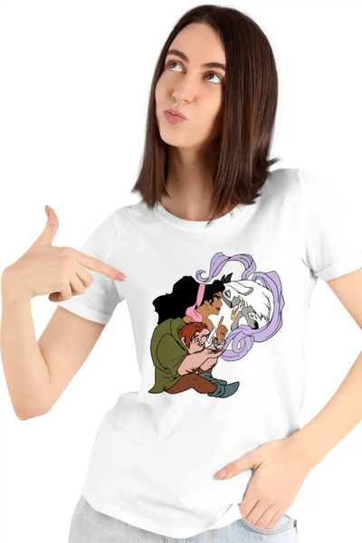 OEM Women's T-Shirt The Hunchback of Notre-Dame Quasimodo Esmeralda Djali