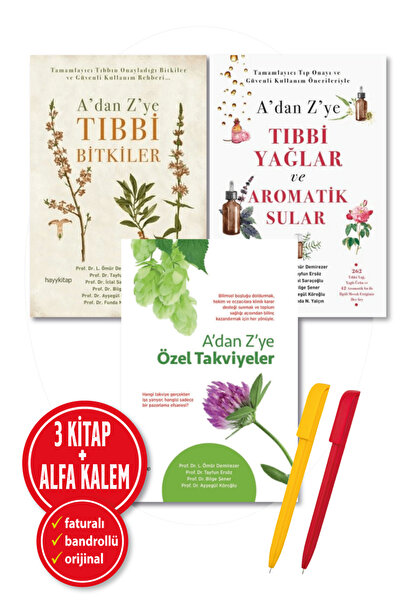 hayykitap Alfa Kalem+ A’dan Z’ye Tıbbi Yağlar ve Aromatik Sular+Tıbbi Bitkile...