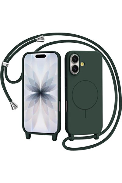 Orso Θήκη Μαλακή με Κορδόνι Magsafe Πράσινο Πεύκου iPhone 17
