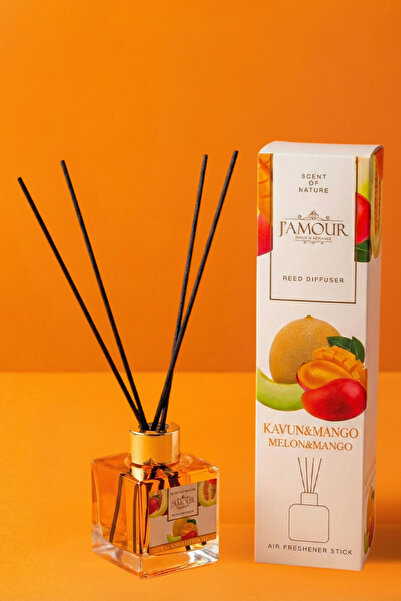 jamour parfum PEPENE GALBEN & MANGO odorizant cu betisoare 100ml