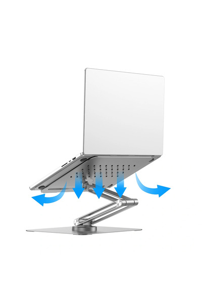 WIWU Βάση Ergonomic 360 Rotative Aluminum Alloy Laptop Stand Silver (S801)